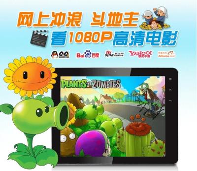 8 inch Capacitive Screen Allwinner A10 1.5GHz CPU, 3D Games Tablet PC Android 4.0 MID