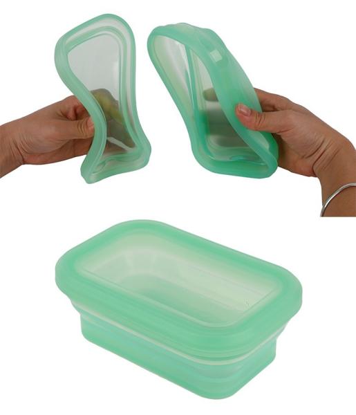 Pure Silicone Square Lunch Box – 100% Food-Grade, BPA-Free, Leakproof, Microwave And Freezer Safe Reusable Container For Meal Prep, Office Lunch, Kids’Snacks, Camping, And Eco-Friendly Food Storage 