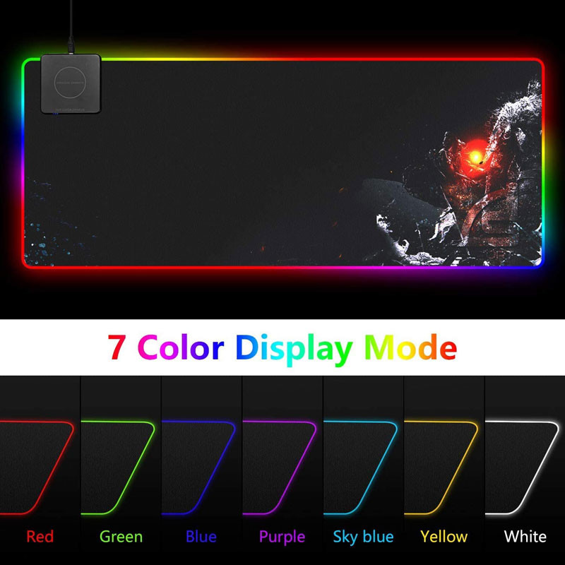 Нежность циновки клавиатуры PU 15W СИД беспроводная поручая расширила Mousepad