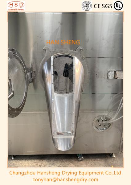 No Dead Corner 3RPM 2.2KW Pharmaceutical Coating Machine