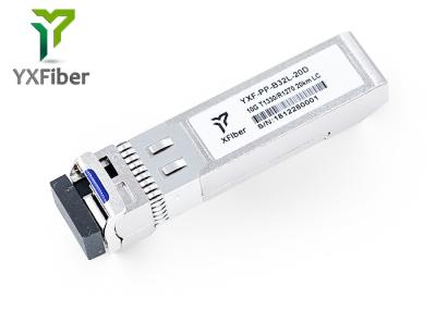 Transceptor do conector 1330nm 20km DDM SMF 10G SFP+ de MSA SFF-8431 LC
