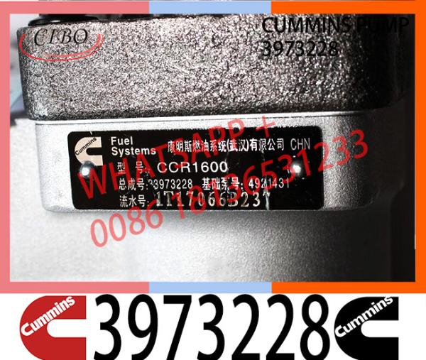 Bomba original 3973228 da injeção do motor do caminhão do mercado de acessórios para o motor diesel da ILHA QSL