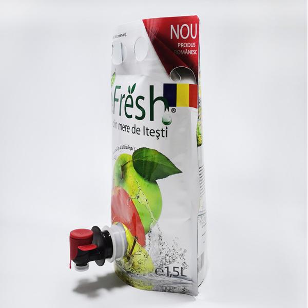 Spouted вакуум CMYK стоит вверх жидкостная упаковывая алюминиевая фольга мешков внутренняя