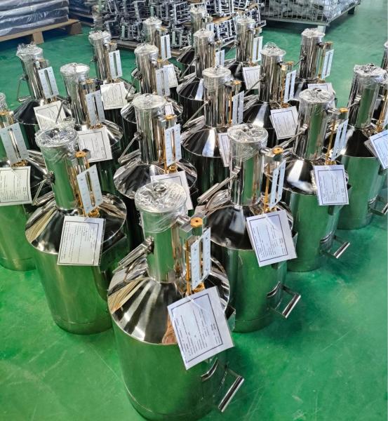 1000L Stainless Steel Movable With Rollers Measuring Can for Gas Station Industrial Liquid