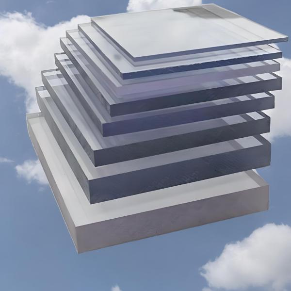 10mm Clear Polycarbonate Solid Sheet Indoor Outdoor High Clarity Thermal Insulation