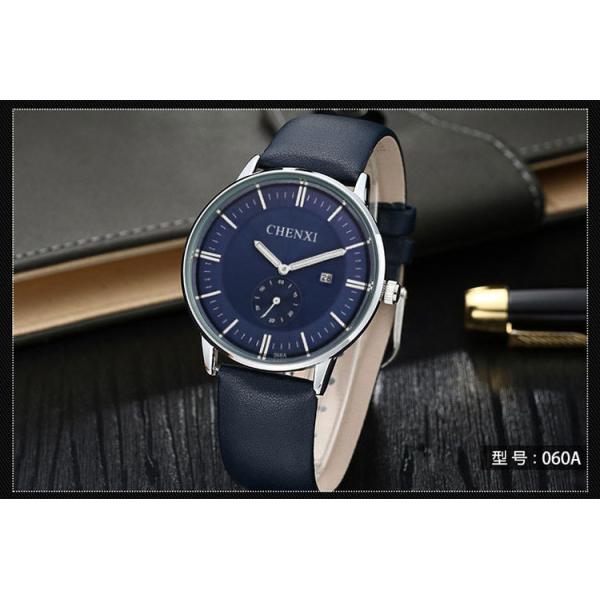 Fashion Jewelry Wholesale Leather Watches Blue Brown White Black White Men's Watches New