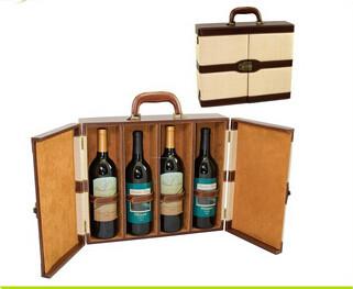 Cheap 4 slots wine packaging wine box wooden wine boxes for sale