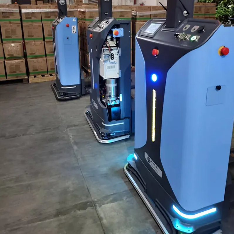 Lidar Saving Intelligent Electronic Forklifts with Drive Wheel