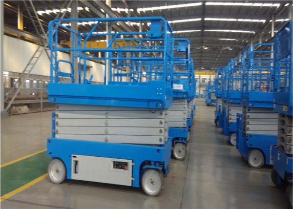 Industrial Outdoor Scissor Lift Low Noise Zero Radius Turning System Easy Maintaining
