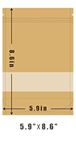 Mylar Plastic Edible, Foil Bag Child Toy Pouch, High Barrier Reclosable Stand Up Zipper Poly Toy Bag