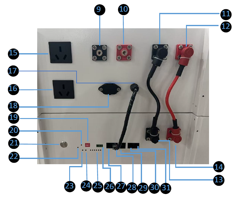 5kW AC Output Residential Solar Battery Storage 10kWh With 3400W MPPT Charging