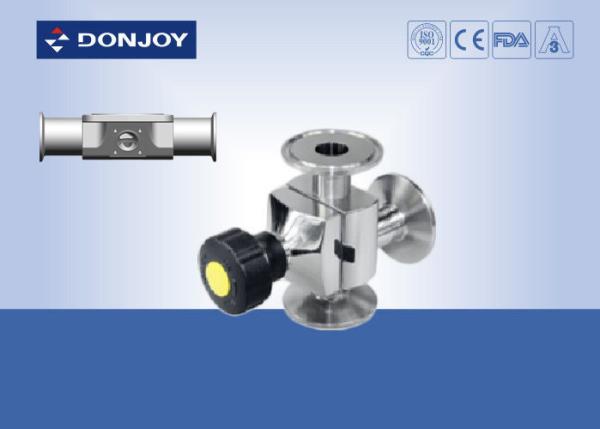 SS316L 1 INCH T type Three-way Manual Diaphragm Valve for phamacy Fluid Control