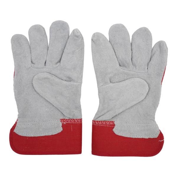 Soft Lining Leather Heat Resistant Gloves , Forge Mig Fireplace High Temperature Safety Gloves