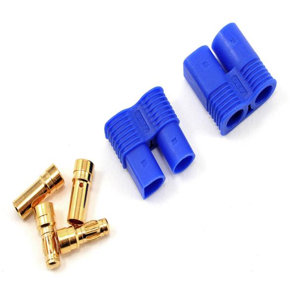2 Pin Brass EC3 Battery Connector , 3mm Male Female EC3 Banana Plug