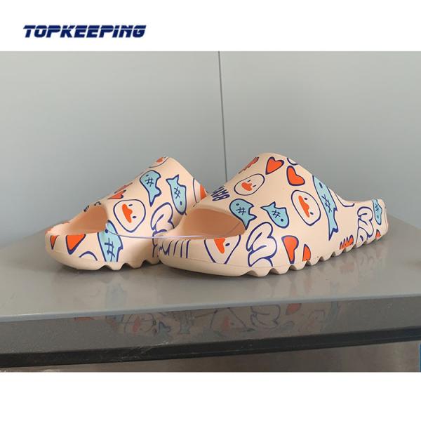 Summer Indoor Printed Flat EVA Women Yezzy Slides