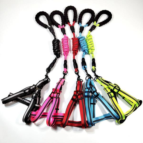 Поводок собаки Dia 1/2» отражательный небольшой средний большой с проложенной ручкой