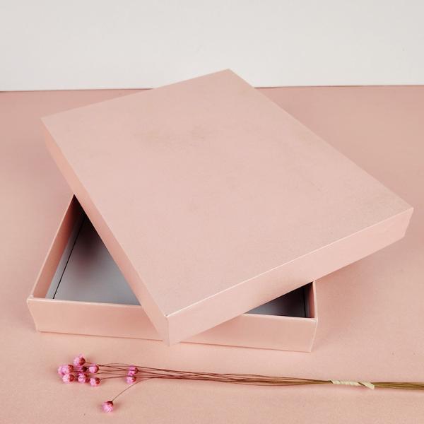 Gift Box Hard Box Scarf Square Scarf Pink Top And Bottom Cover Souvenir Gift Packaging Box Manufacturers