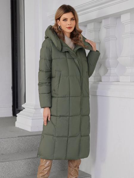 Bonitos colores, 115 cm de largo, chaqueta de mujer larga, para abrigo de invierno frío, con gancho, longitud de rodillas inferiores, colores oscuros, línea de calentamiento de invierno de grafeno, con correa de hombro dentro,