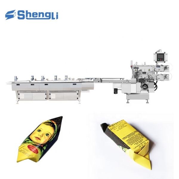 260Pcs/Min Horizontal Chocolate Packing Machine Vienna Chocolate Foil Wrapping Machine