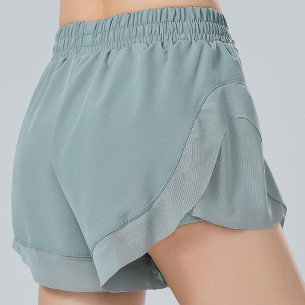 Short de corrida de formação da ioga dos esportes das mulheres de Custom Logo Workout Gym Jogging do fabricante da fábrica do Oem