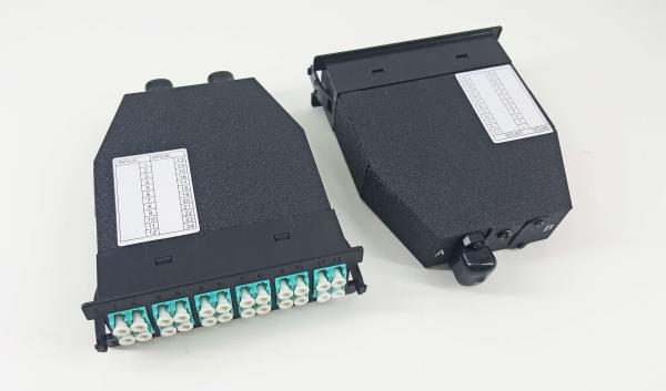 288 Core MPO Fiber Optic Cable , 19 3U MPO Rack Mount Patch Panel LGX Steel