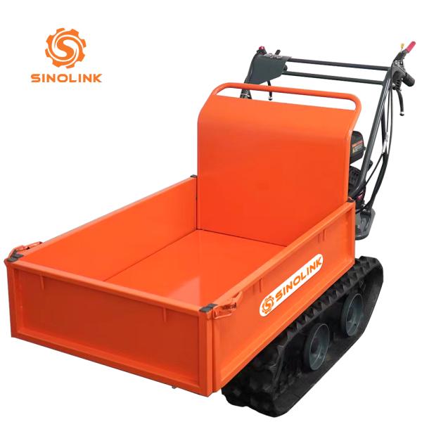 300kg Mini Tracked Dumper Farm Garden Household Dump Truck Car Trailer
