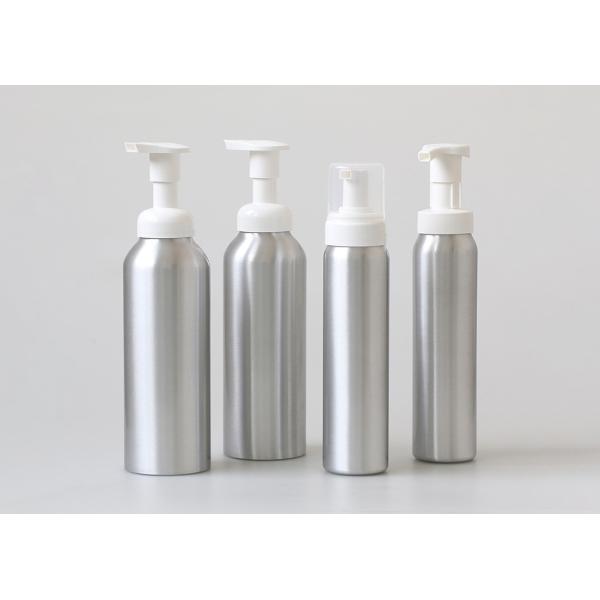 Пустая серебряная алюминиевая косметическая повторно использованная бутылка с насосом 500мл лосьона