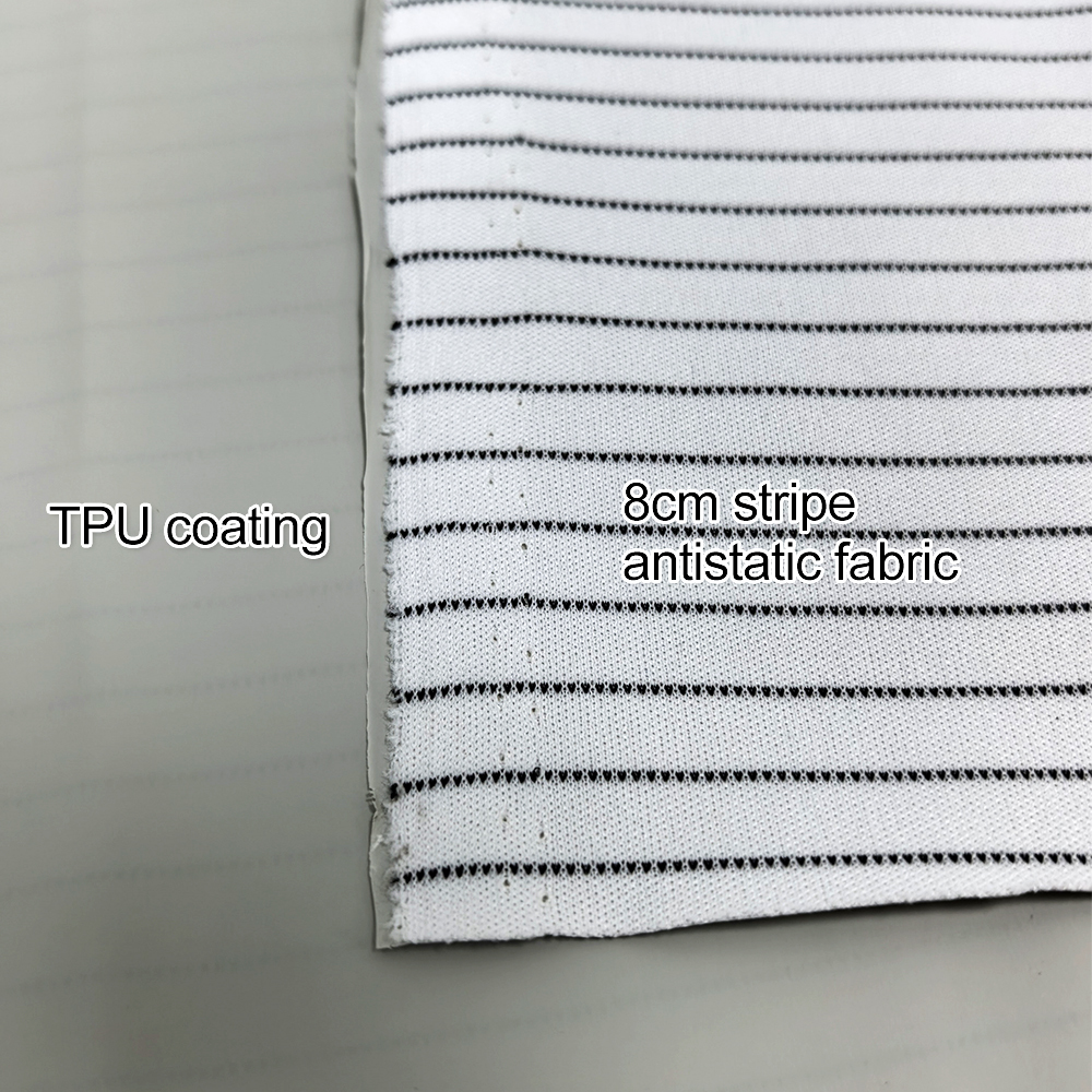 56% Polyester+4% Conductive Yarn+40% TPU Coating Antistatic Fabric