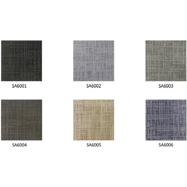 Gray Commercial Modular Carpet Nylon Fiber With PVC Backing