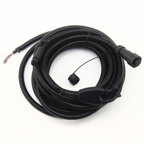 2M Y Splitter Power Cable 3 PIN Male Open To 14 PIN Female Terminal Wiring Harness