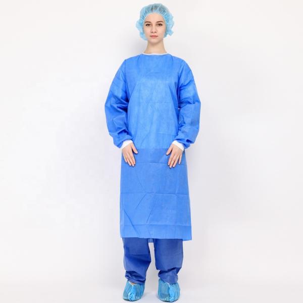 Disposable PPPE Reinforced Non Woven Isolation Gowns