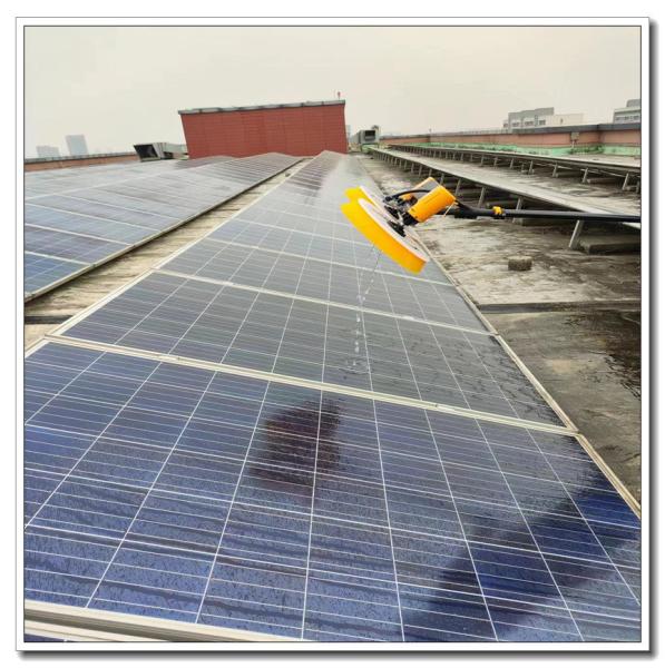 Pincel de rolos rotativos de nylon para processo de limpeza a água fria de painéis solares fotovoltaicos