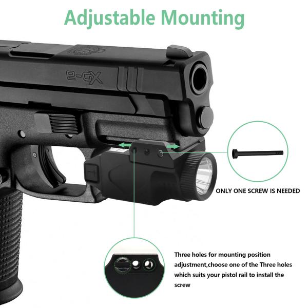 El laser robusto exquisito de la escopeta de la arma de mano ve 2 verdes en 1 laser del arma