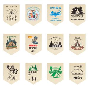 Outdoor Custom Camping Flags Hanging Banner Decoration Camping Atmosphere Flag