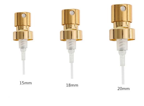 Customized Metalized aluminum crimp pump powder spray pump 15mm