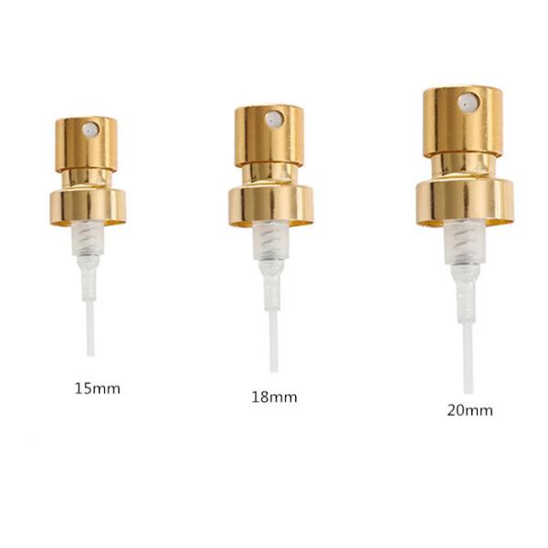 Customized Metalized aluminum crimp pump powder spray pump 15mm