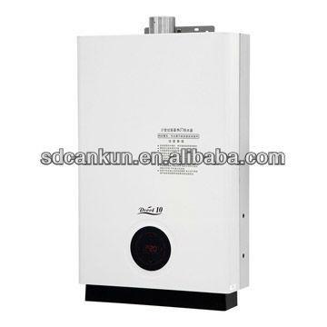 Tankless Natural Gas Hot Water Boiler Heater 6L-14L 110V Brushed Aluminum