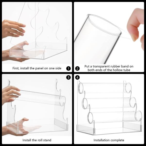 Современный 3-уровневый прозрачный акриловый стеллаж браслет держатель Lucite ювелирный организатор OEM