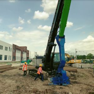 Martillo vibratorio de pilotes de 18 metros | Serie PCF | Hincado de alta eficiencia | Diseño de bajo mantenimiento