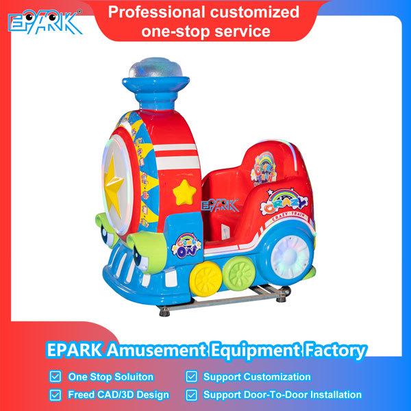 Indoor Outdoor Playground  kiddie Ride  Crazy Little Train (Interactive Version ) Kids Rocking Car