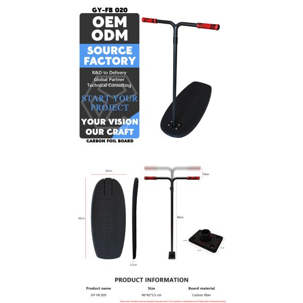Portable Full Carbon Fiber Surfboard 96cm Red SUP Board Unisex  Hydrofoil Systems
