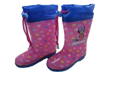 Waterproof Unisex Pink 24-29 Anti Slip Stylish PVC Rain Boots TIANO