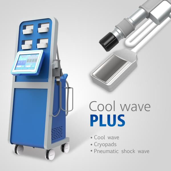 Vague fraîche plus la machine pneumatique de dispositif d'onde choc du traitement 2in1 de Cryolipolysis de thérapie d'onde choc