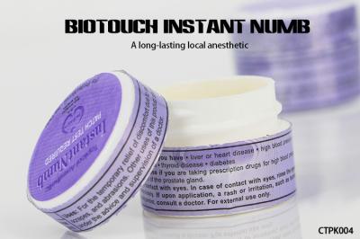 Crème anesthésique de tatouage permanent, crème engourdie d'instant indolore de Biotouch