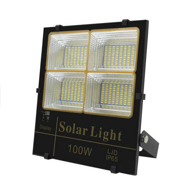 Tempered Glass Solar Floodlight 30w-300w with Remote Controller for Outdoor Use