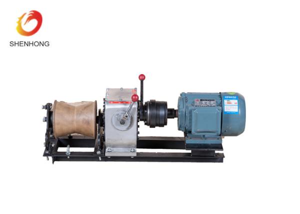 3T 5T Electric Gas Engine Powered Winch For Cable Pulling In Line Construction