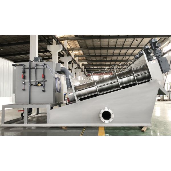 0.5–5kW Screw Press Sludge Dewatering Machine , Effluent Treatment Plant For Textile Industry