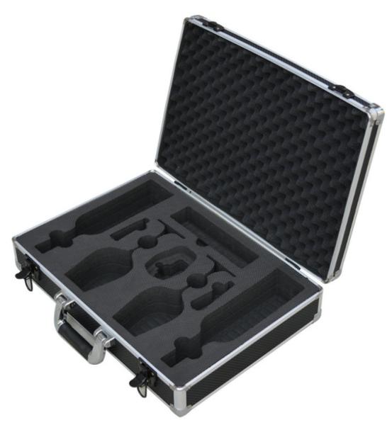 Lighted Makeup Case With Stand , Rolling Studio Makeup Case With Lights