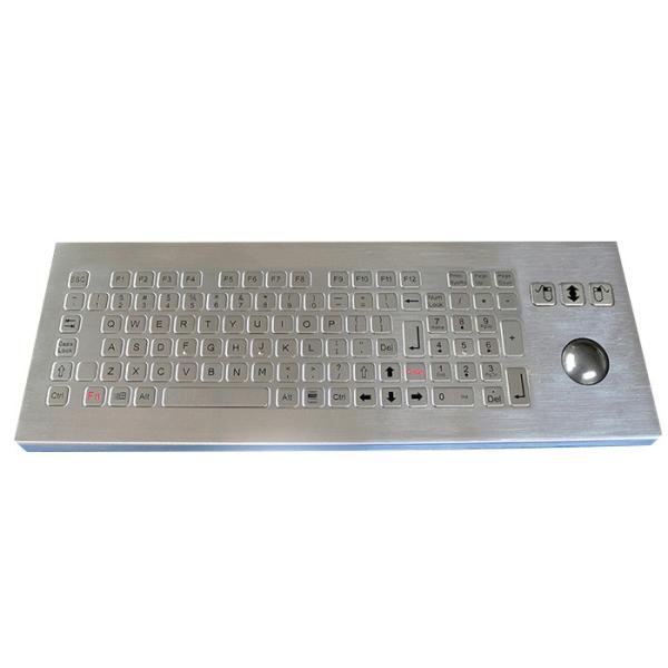 Клавиатура водоустойчивого настольного металла промышленная с ключами трекбола