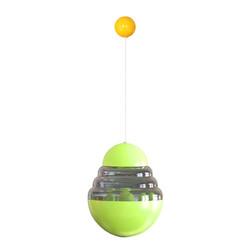 Slow feeder tumbler interactive plaything with cat stick cat turntable leaking food teasing ball cat pet toy